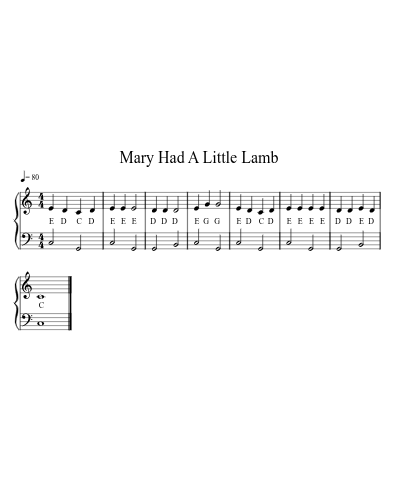 Mary Had A Little Lamb preview