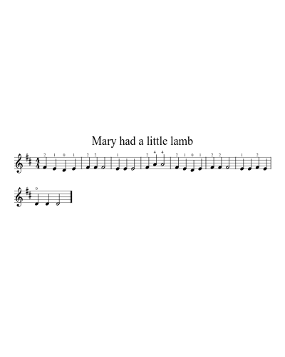 Mary Had A Little Lamb (Violin) preview