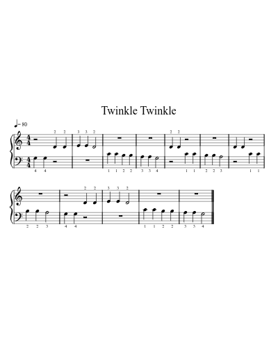 Twinkle Twinkle Easy - Both Hands preview